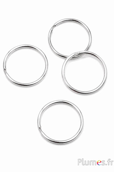 Dubbele verbindingsringen -  Ø 25 mm - zilverkleurig
